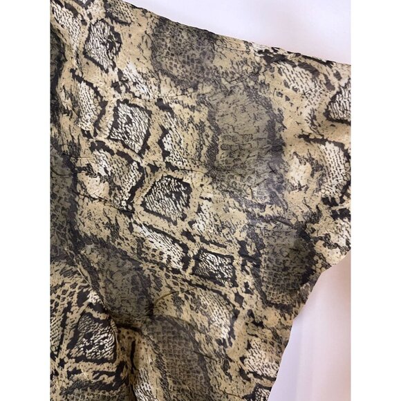 Betsys Things Sheer Animal Print Snakeskin 2X Green Exotic Jungle Safari Chic - Picture 7 of 11
